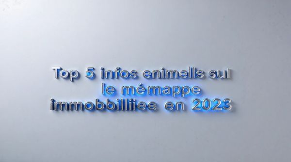 Top 5 infos essentielles sur le marché immobilier en 2023